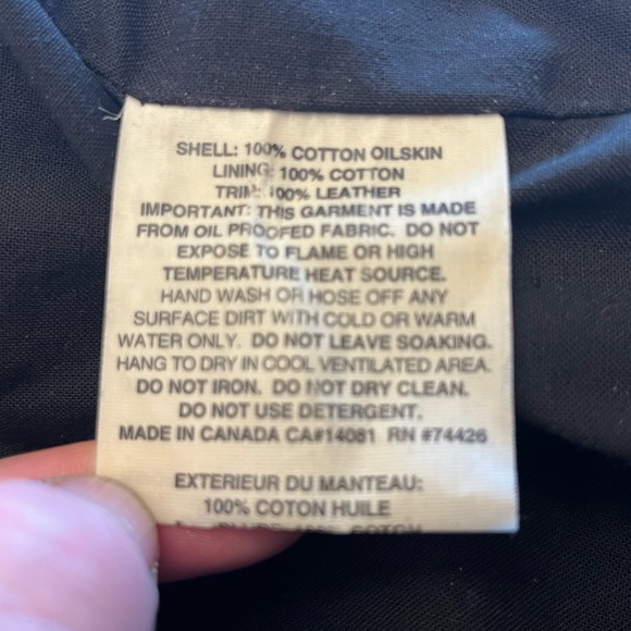 The Original Australian Drover Coat Mens XXL Black Waterproof Oilskin Duster - Picture 4 of 9